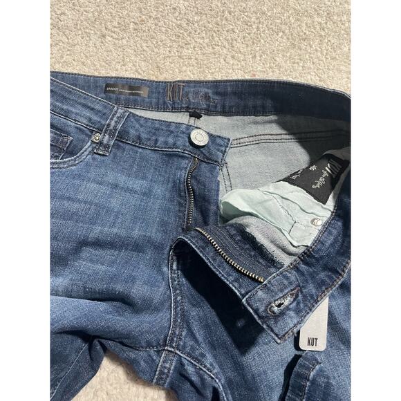 NWT Kut From The Kloth Women's Size 4 Bardot Cropped Skinny Boyfriend Jeans Blue - Picture 8 of 16